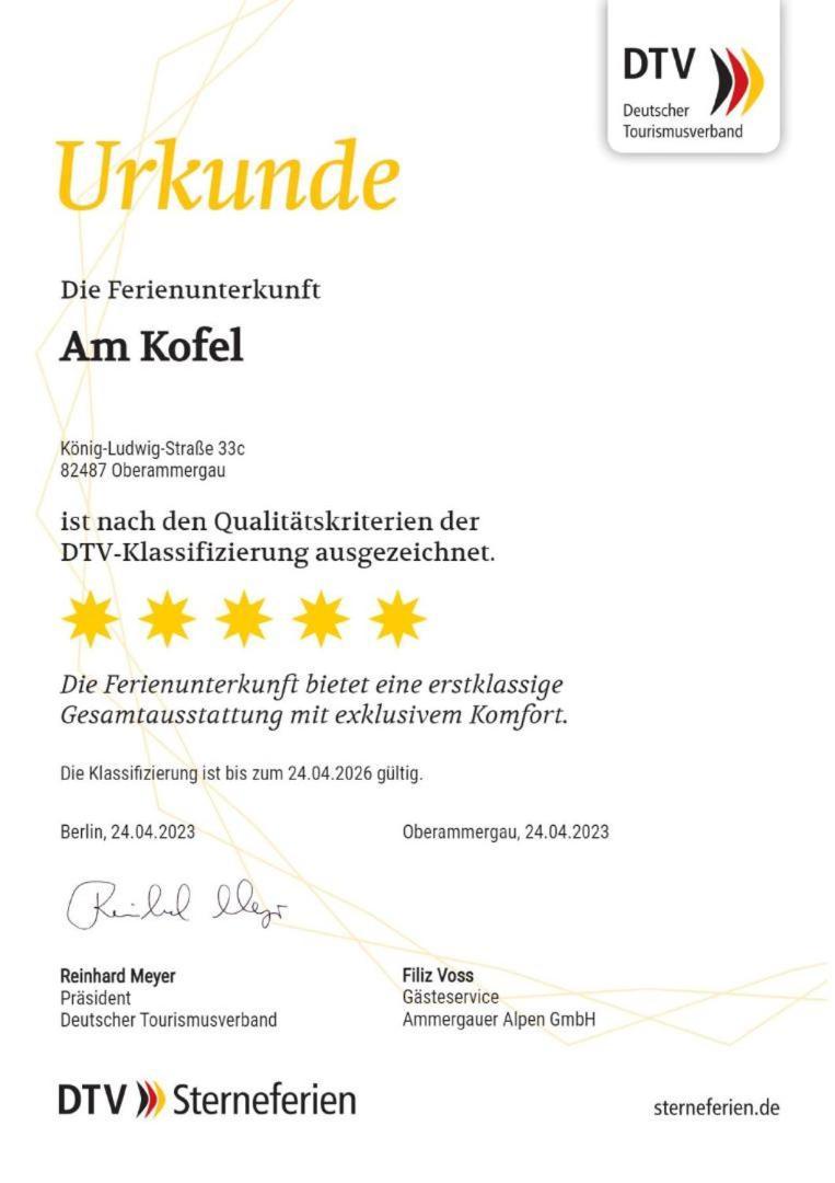 Ferienwohnung Am Kofel Oberammergau Exterior foto